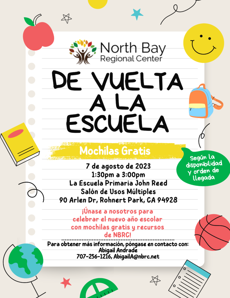 Événement de rentrée scolaire Distribution de sacs à dos de Sonoma)